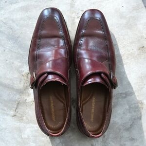 Johnston & Murphy Men's Rich Brown Leather Slip-Ons Size 9.5 Size 9-1/2